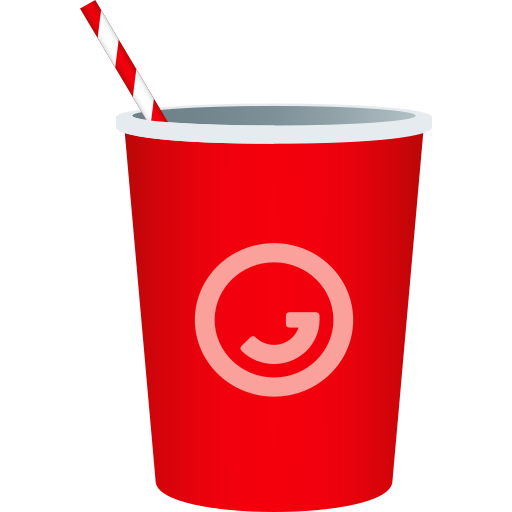 Becher Mit Strohhalm