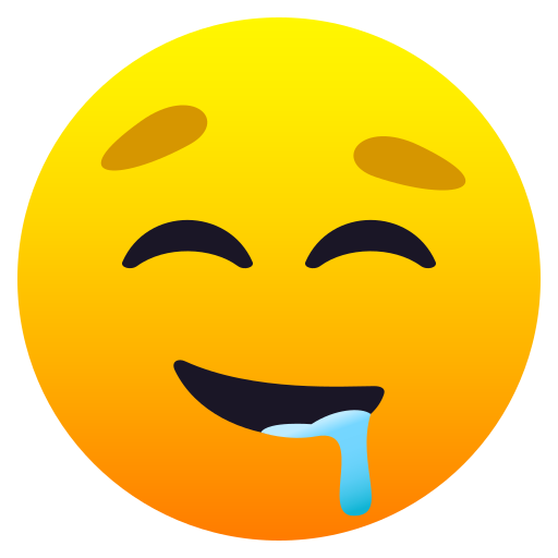 Sabberndes Gesicht