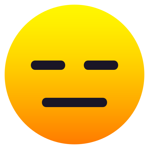 Ausdrucksloses Gesicht
