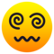 Gesicht Mit Spiralen Als Augen