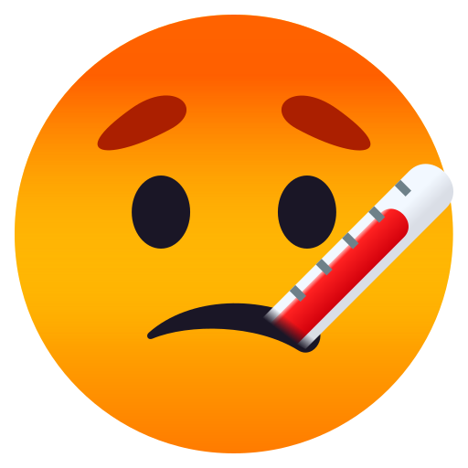 Gesicht Mit Fieberthermometer