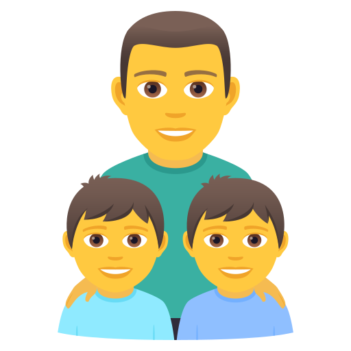 Familie: Mann, Junge, Junge
