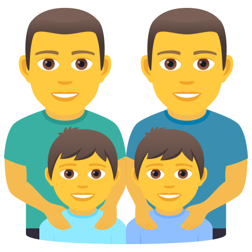 Familie: Mann, Mann, Junge, Junge