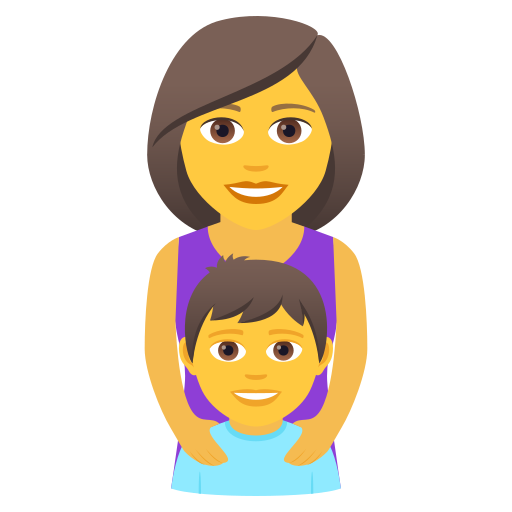 Familie: Frau, Junge