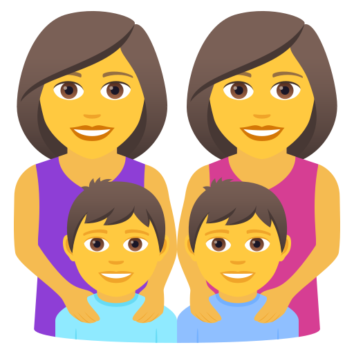 Familie: Frau, Frau, Junge, Junge
