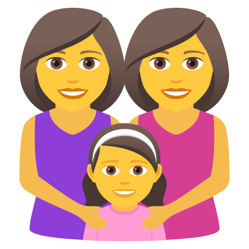 Familie: Frau, Frau, Mädchen