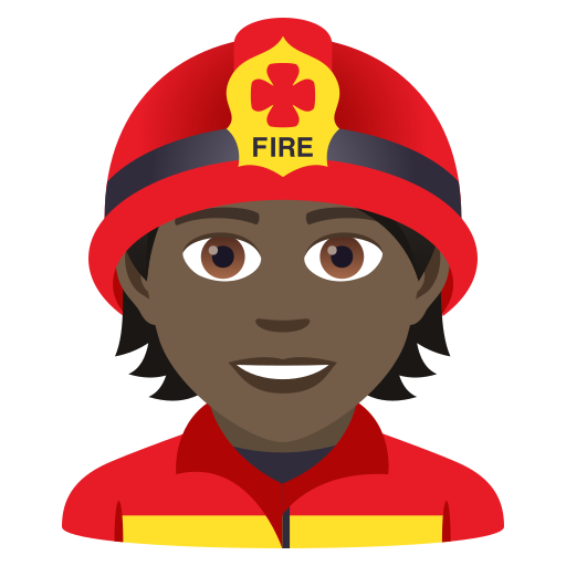 Feuerwehrmann/-frau: Dunkle Hautfarbe