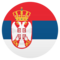 Flagge: Serbien