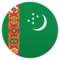 Flagge: Turkmenistan
