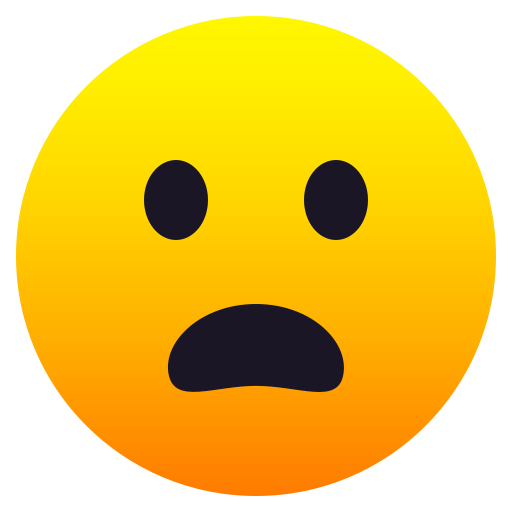 Entsetztes Gesicht