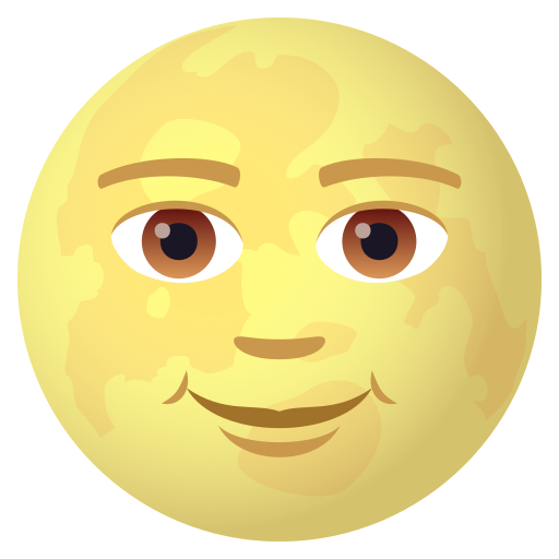 Vollmond Mit Gesicht