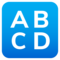 Eingabesymbol Lateinische Großbuchstaben