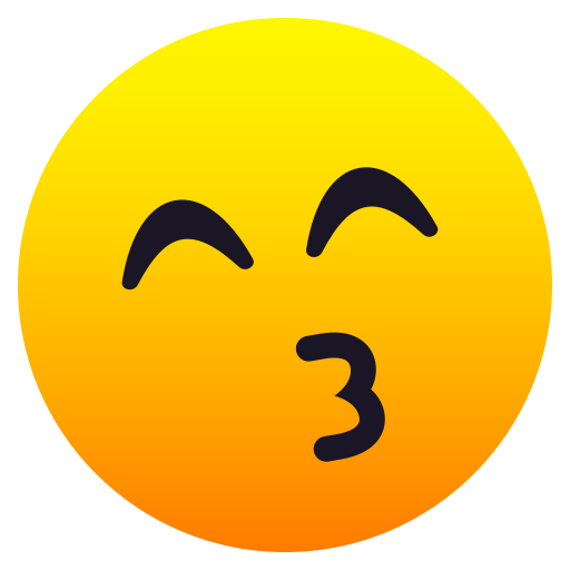Küssendes Gesicht Mit Lächelnden Augen