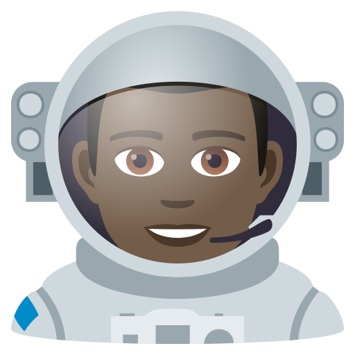 Astronaut: Dunkle Hautfarbe