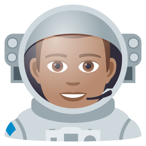 Astronaut: Mittlere Hautfarbe