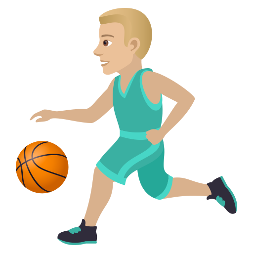 Mann Mit Ball: Mittelhelle Hautfarbe