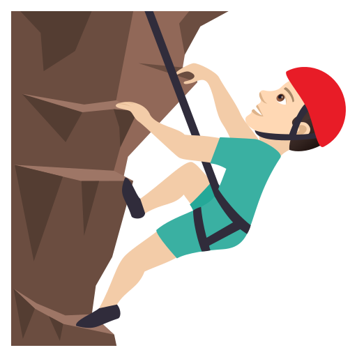 Bergsteiger: Helle Hautfarbe