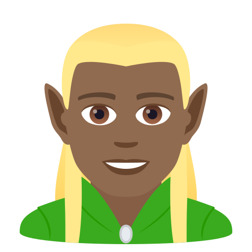 Männlicher Elf: Mitteldunkle Hautfarbe