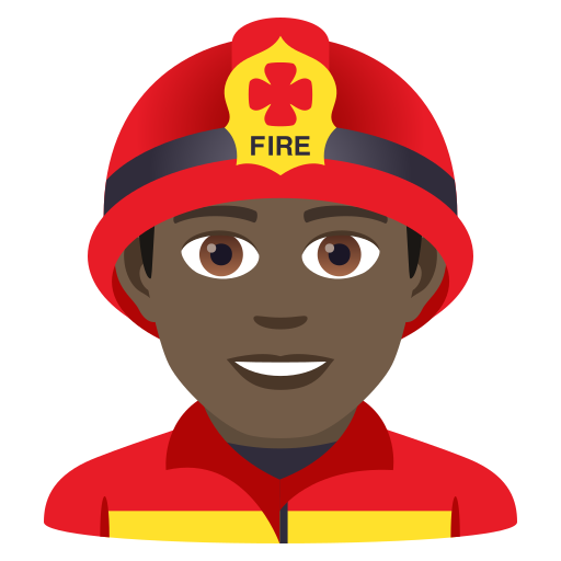 Feuerwehrmann: Dunkle Hautfarbe