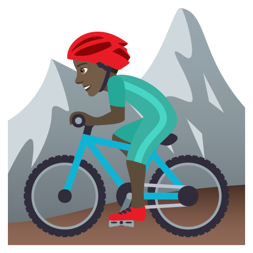 Mountainbiker: Dunkle Hautfarbe