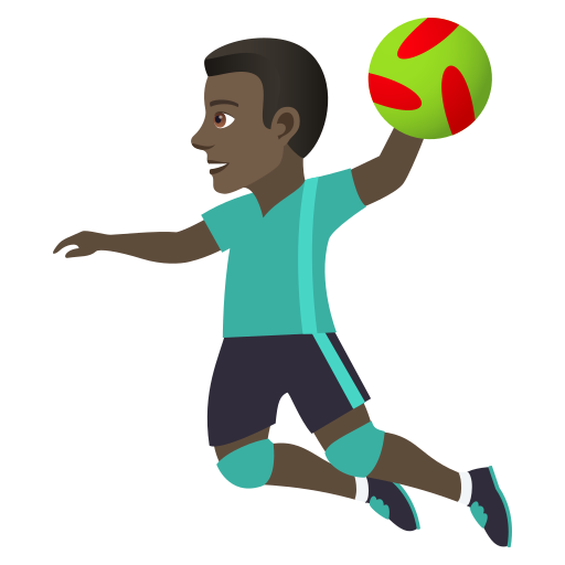 Handballspieler: Dunkle Hautfarbe