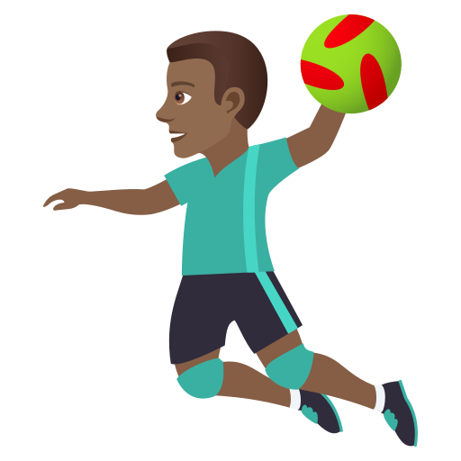 Handballspieler: Mitteldunkle Hautfarbe