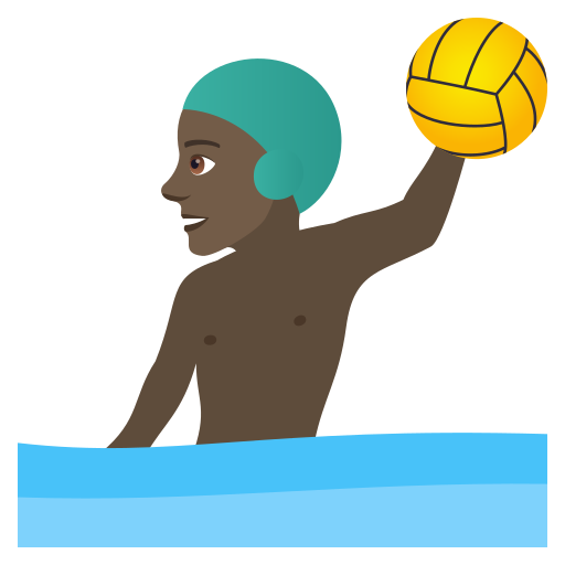 Wasserballspieler: Dunkle Hautfarbe