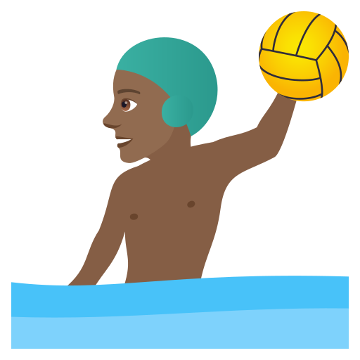 Wasserballspieler: Mitteldunkle Hautfarbe