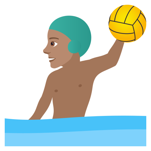 Wasserballspieler: Mittlere Hautfarbe