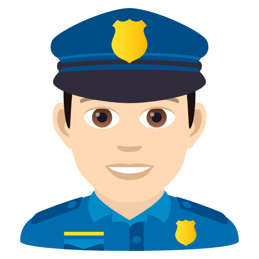 Polizist: Helle Hautfarbe