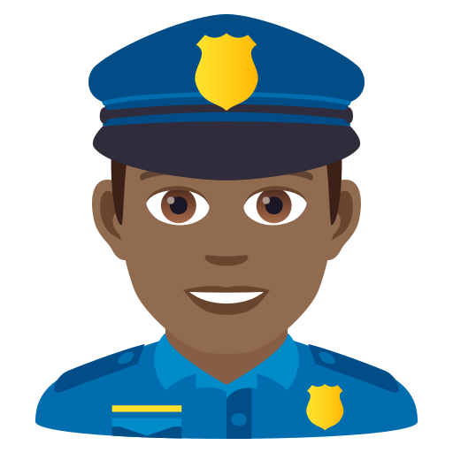Polizist: Mitteldunkle Hautfarbe