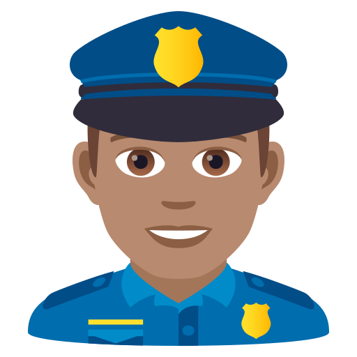Polizist: Mittlere Hautfarbe