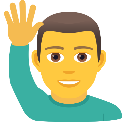 Mann Mit Erhobenem Arm
