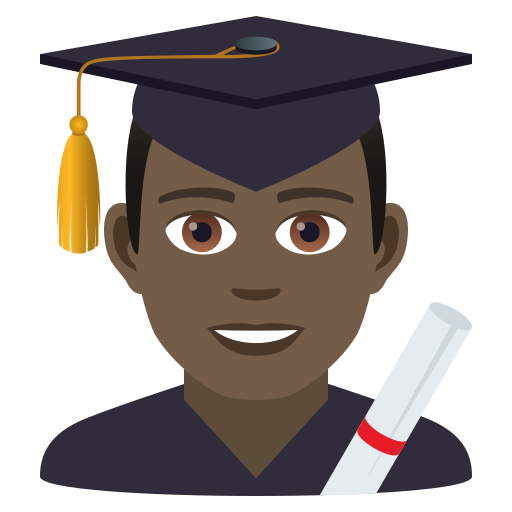 Student: Dunkle Hautfarbe