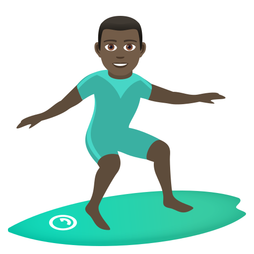 Surfer: Dunkle Hautfarbe
