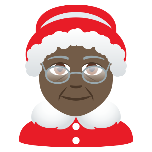 Weihnachtsfrau: Dunkle Hautfarbe