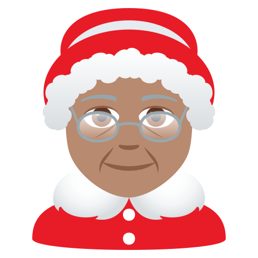 Weihnachtsfrau: Mittlere Hautfarbe