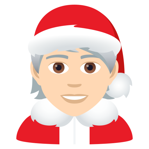 Weihnachtsperson: Helle Hautfarbe