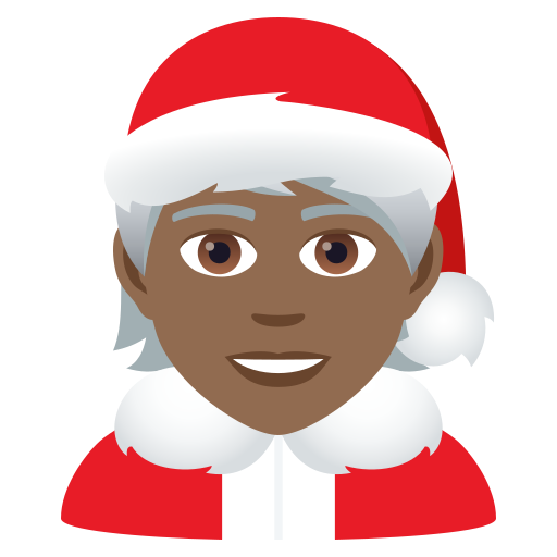 Weihnachtsperson: Mitteldunkle Hautfarbe