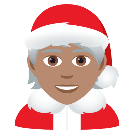 Weihnachtsperson: Mittlere Hautfarbe
