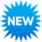 Wort „New“ In Blauem Quadrat