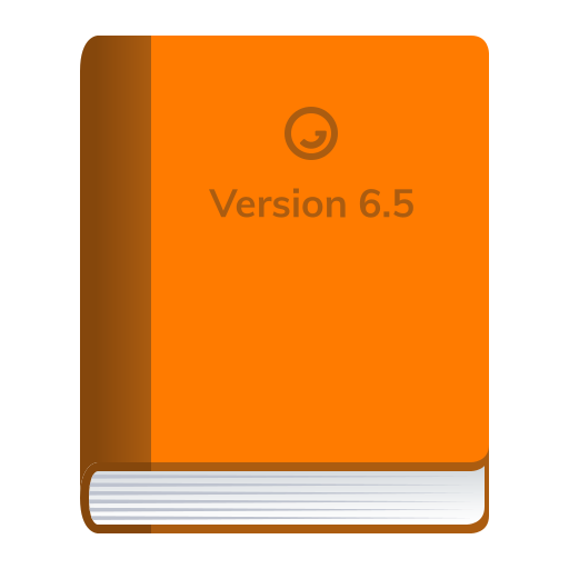 Orangefarbenes Buch