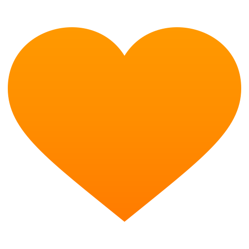 Oranges Herz