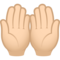 Handflächen Nach Oben: Helle Hautfarbe