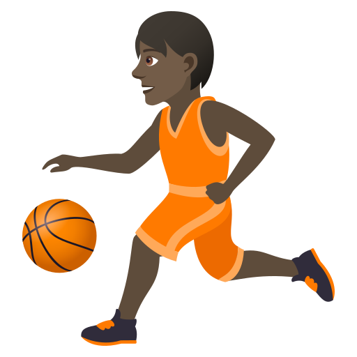 Person Mit Ball: Dunkle Hautfarbe