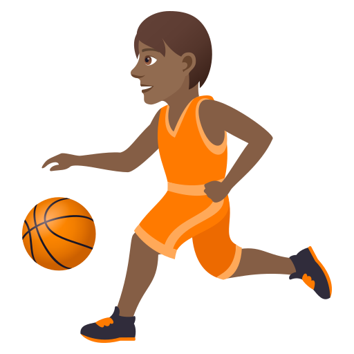 Person Mit Ball: Mitteldunkle Hautfarbe