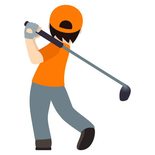 Golfer(In): Helle Hautfarbe