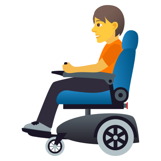 Person In Motorisiertem Rollstuhl