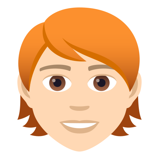 Person: Helle Hautfarbe, Rotes Haar