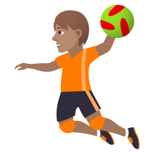 Handballspieler(In): Mittlere Hautfarbe